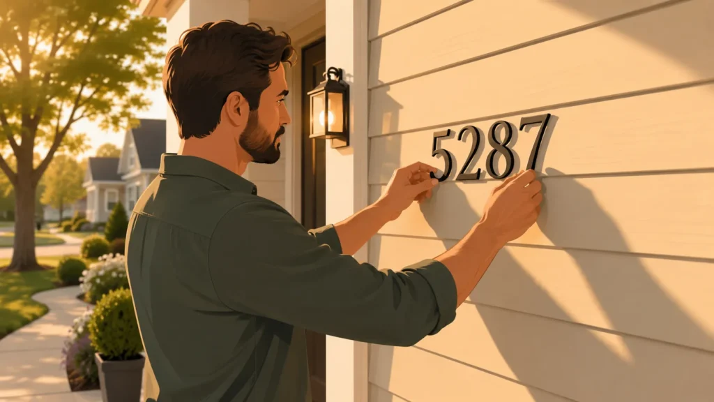 How to Put House Numbers on Vinyl Siding