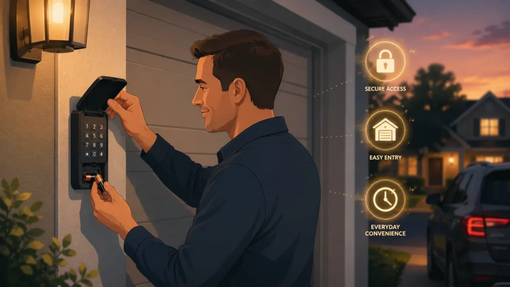 How to Replace Battery on Garage Door Keypad